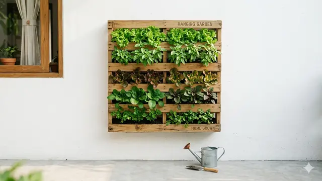 Model Kebun Sayur Gantung untuk Rumah Tanpa Halaman Luas. Gemini