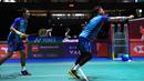 Di babak 16 besar, Kamis (25/8/2022) Fajar Alfian/Muhammad Rian Ardianto akan menghadapi ganda putra Jepang lainnya sebagai unggulan ke-16, Akira Koga/Taichi Saito yang lolos usai menaklukkan sesama pasangan Jepang, Keiichiro Matsui/Yoshinori Takeuchi dengan 21-12, 21-7. (PBSI)
