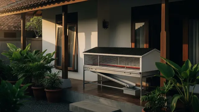 Kandang Ayam di Teras
