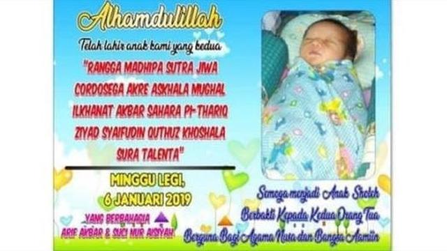 7 Nama Bayi yang Pernah Bikin Heboh