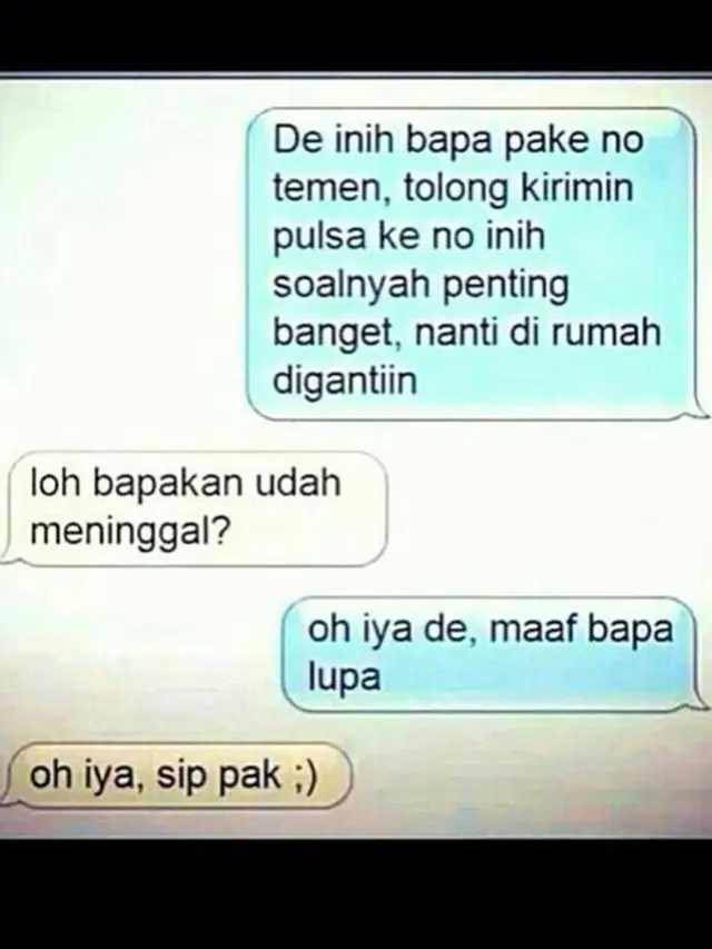 6 Chat Penipu Ngaku Jadi Ayah Ini Bikin Geleng Kepala