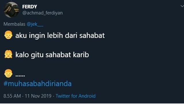 6 Drama Muhasabah Diri ala Netizen Ini Bikin Senyum