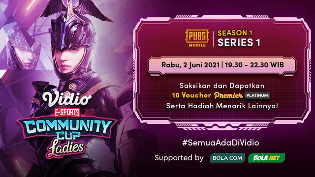 Streaming Vidio Community Cup Ladies Season 1 : PUBGM Series 1