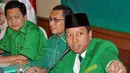 Sekjen PPP M. Romahurmuziy terpilih sebagai Ketua Umum PPP dalam Muktamar VIII PPP di Surabaya, Jawa Timur. (Liputan6.com/Miftahul Hayat) 