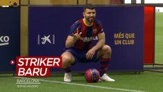 Berita video perkenalan Sergio Aguero sebagai striker baru Barcelona.