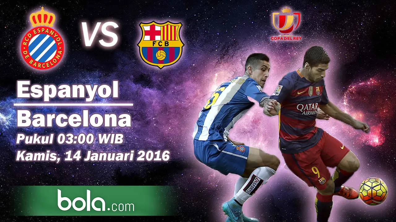 Espanyol vs Barcelona (Bola.com/Samsul Hadi)