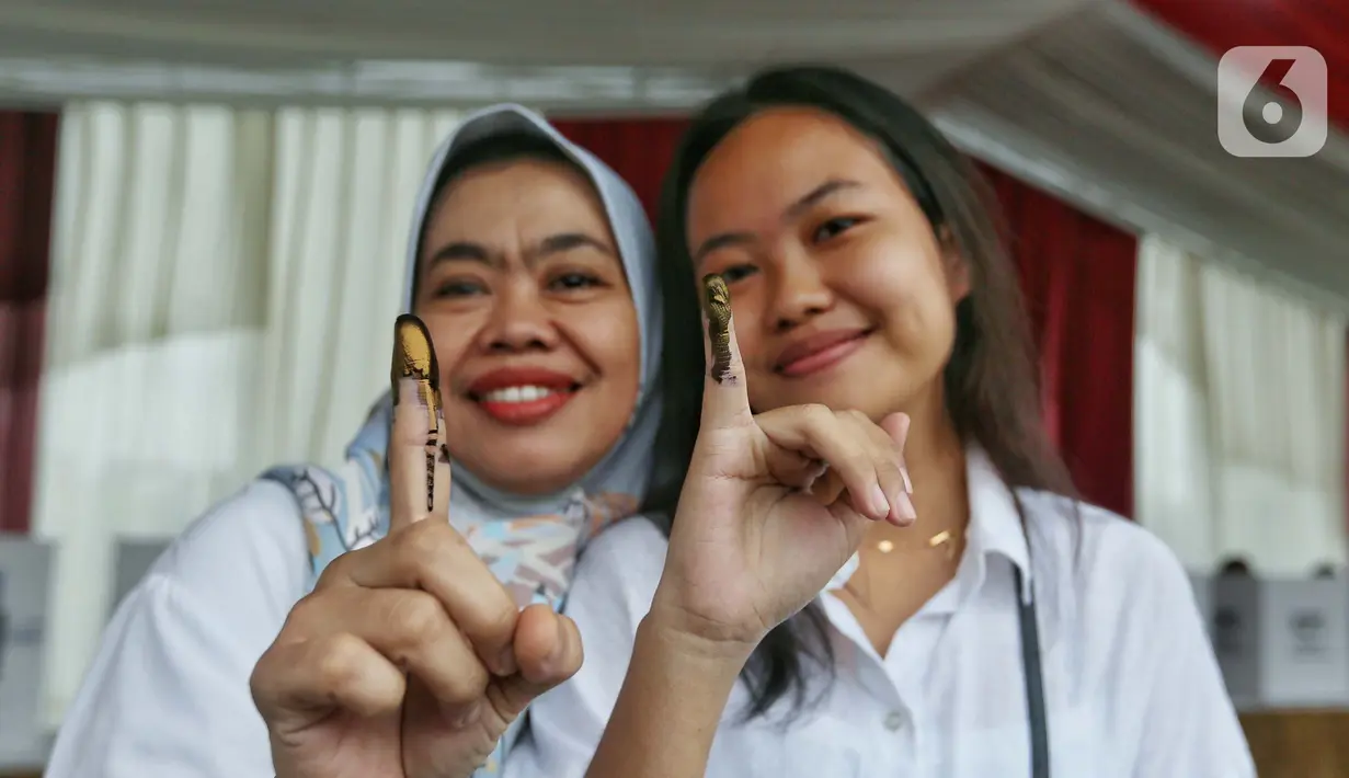 Hari ini seluruh masyarakat Indonesia melakukan pencoblosan untuk pemilihan umum (Pemilu) 2024. (Liputan6.com/Angga Yuniar)