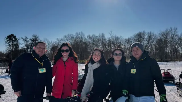 Liburan Gisel ke Jepang, potret memikat di tengah salju. (credit: instagram.com/gisel_la)