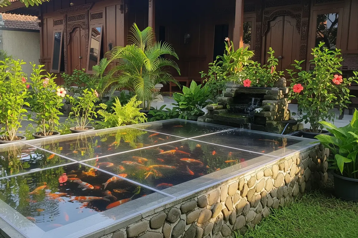 Ide Kolam Ikan Depan Rumah Tanpa Galian yang Aman untuk Balita