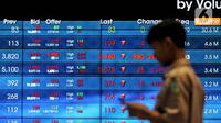 Mengutip data RTI, 191 saham melaju di zona hijau dan 417 lainnya berada di zona merah. Sementara ada 188 saham mengalami stagnan. (Liputan6.com/Angga Yuniar)