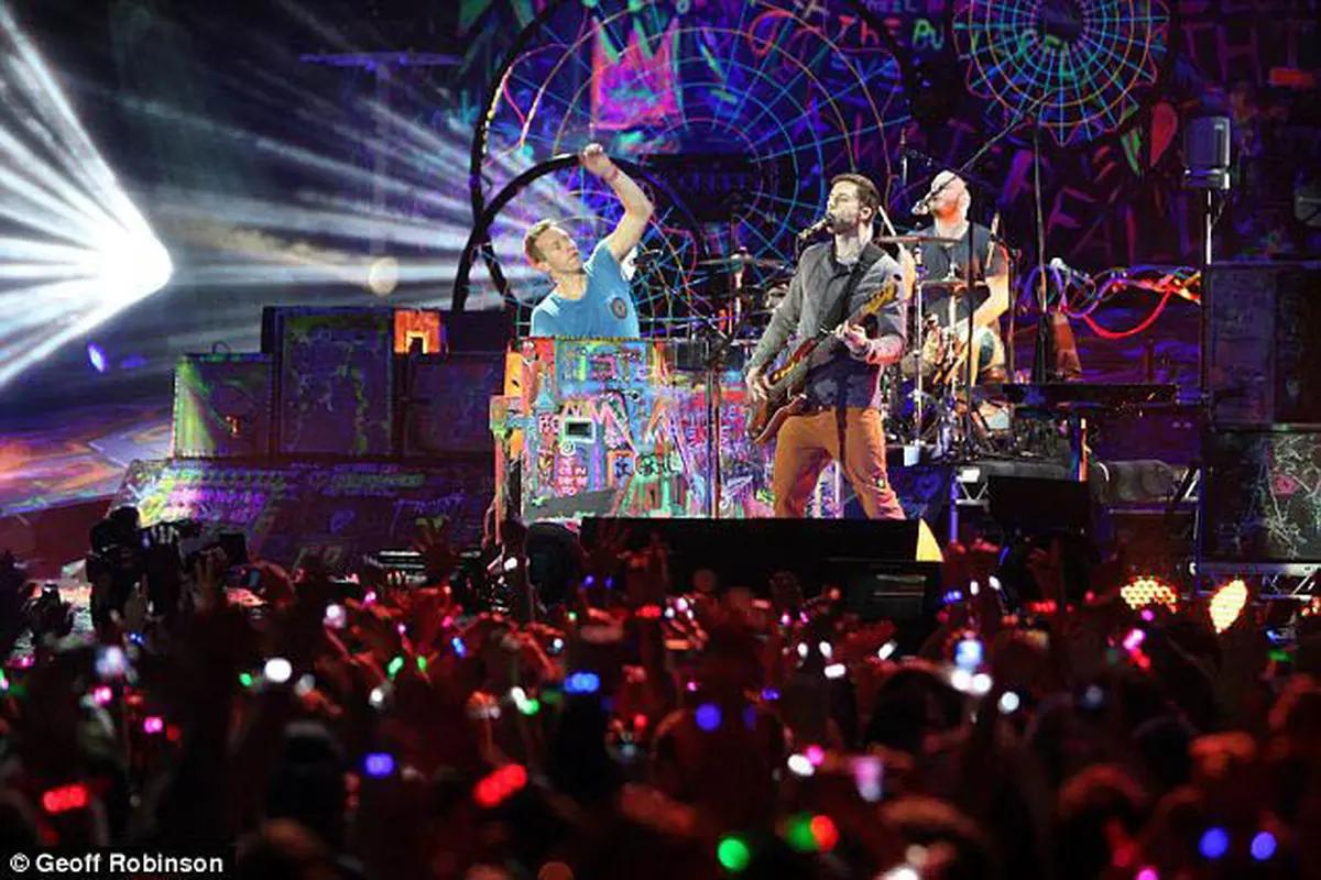 Gelang Xylobands di Konser Coldplay
