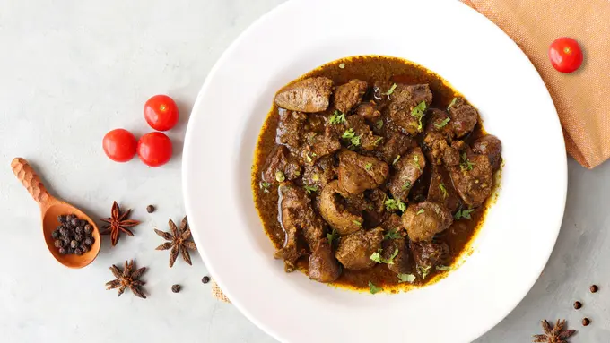 rendang semur ati ampela