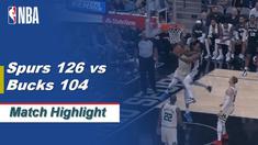 Berita Video Highlights NBA 2019-2020, San Antonio Spurs Vs Milwaukee Bucks 126-104