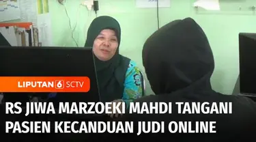 Selain menguras harta, judi online juga merusak para pelakunya. Dalam 6 bulan terakhir, Rumah Sakit Jiwa Marzoeki Mahdi, Bogor, sudah merawat 18 orang yang kecanduan judi online.