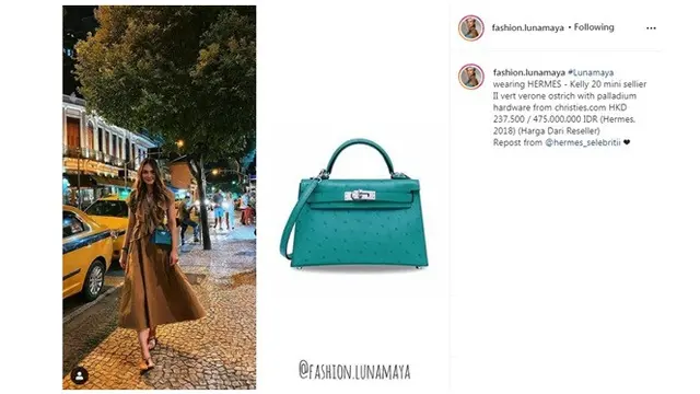 8 Koleksi Tas Mewah Luna Maya Ini Ditaksir Capai Miliaran Rupiah