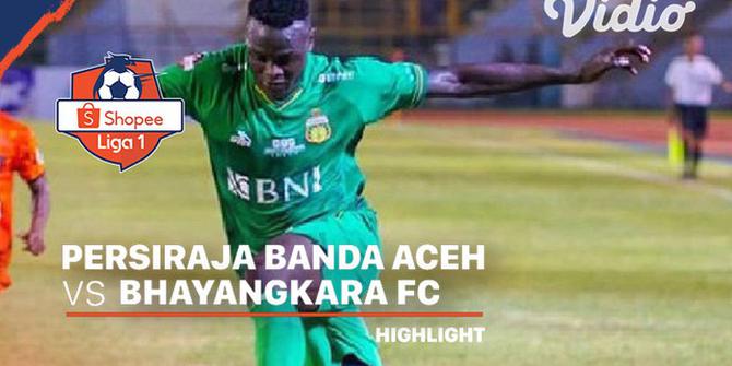 VIDEO: Highlights Shopee Liga 1 2020, Persiraja Banda Aceh Tahan Bhayangkara FC 0-0