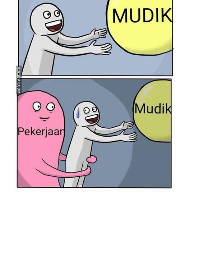 8 Meme Kocak Mudik Lebaran Ini Bikin Senyum Kecut