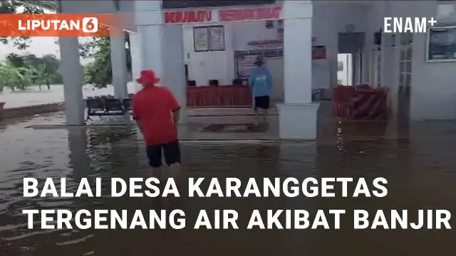 Banjir di Desa Karanggetas, Indramayu, memasuki hari ketiga. Sebanyak 10 RT terendam banjir disebabkan tingginya curah hujan