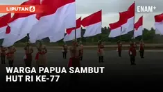 Antusiasme Masyarakat Papua Sambut HUT RI ke-77