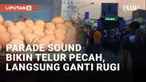Parade sound system belakangan ini menjadi tren di beberapa daerah. Hiburan musik dengan suara menggelegar tak jarang menimbulkan kerugian, seperti yang dialami penjual martabak di Indramayu, Jawa Barat ini. Parade sound New Crystallia Nada yang meli...