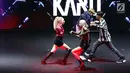 Grup K-Pop asal Korea Selatan, KARD saat tampil menutup gelaran ON/OFF Festival hari pertama di Istora Gelora Bung Karno, Jakarta, Sabtu (7/9/2019). Gelaran ON/OFF Festival akan berlangsung hingga Minggu (8/9). (Liputan6.com/Helmi Fithriansyah)