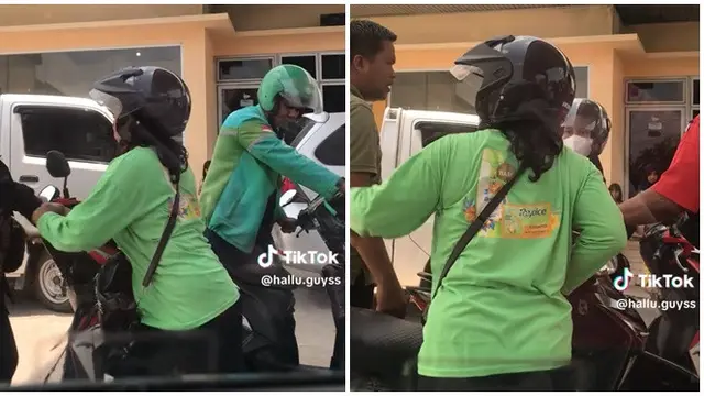 Viral Ibu-Ibu Marah Antreannya Diserobot, Paksa Mundur Motor di Depannya