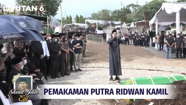 7 Momen Pemakaman Eril Putra Ridwan Kamil, Dikebumikan di Cimaung