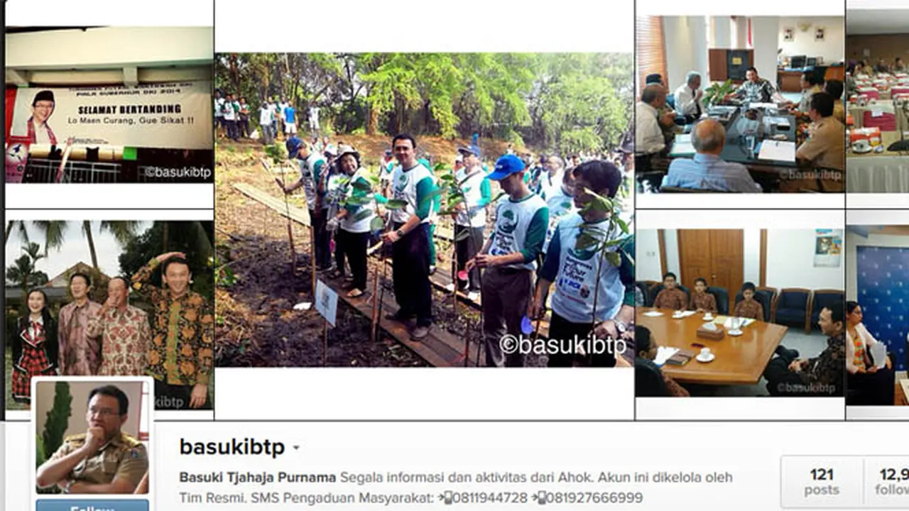 6 Aktivitas Unik Ahok di Instagram