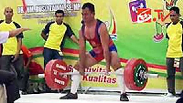 Jabar Raih Emas Angkat Berat 84 Plus