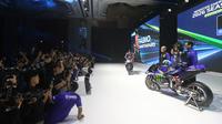 Tim Monster Energy Yamaha resmi memperkenalkan motor baru mereka untuk mengarungi MotoGP 2026. (Bola.com/M Iqbal Ichsan)