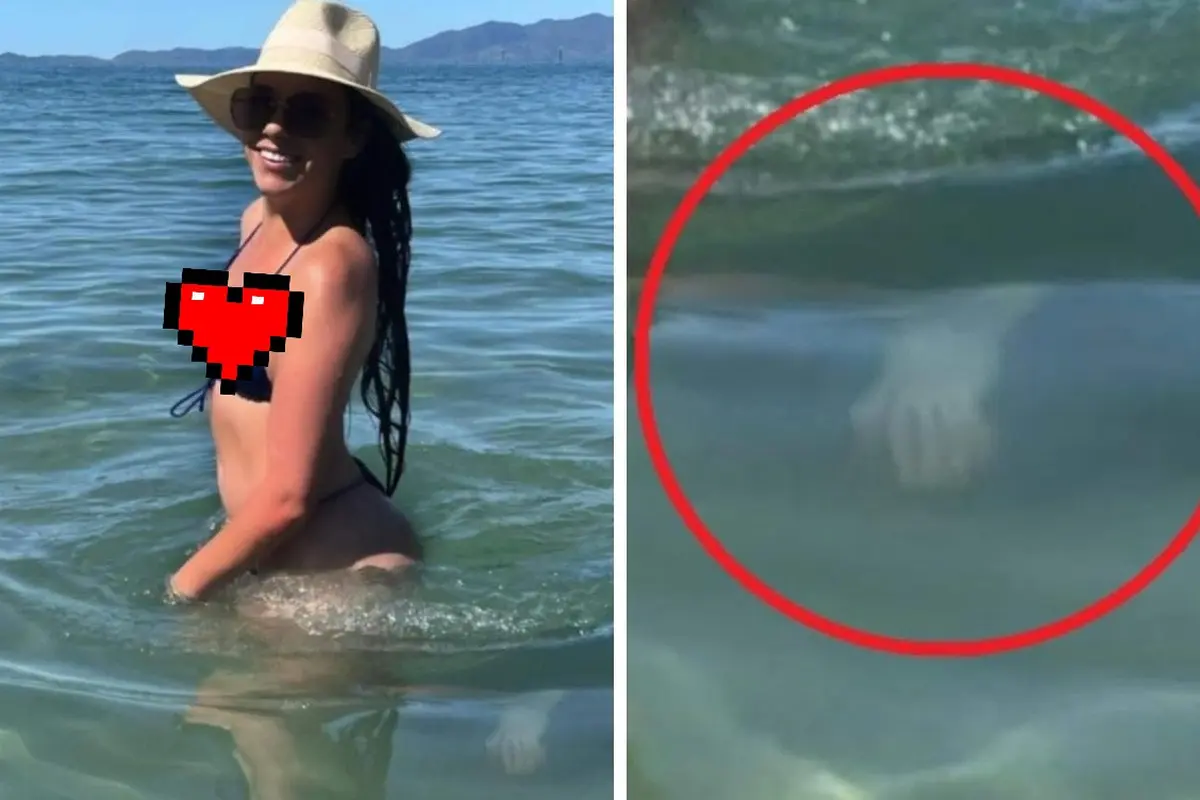 Viral Foto Wanita di Pantai, Ada Penampakan Tangan Pucat dalam Air