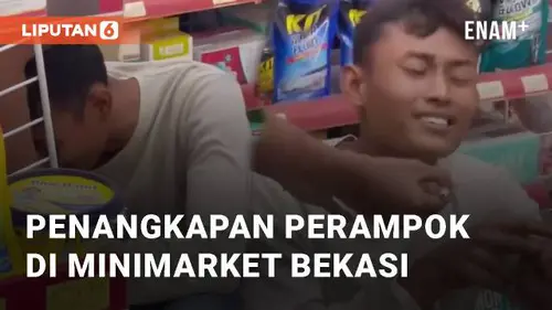 VIDEO: Viral Aksi Penangkapan Perampok di Minimarket Bekasi oleh Warga Setempat