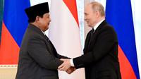 Presiden Prabowo Subianto dalam pertemuan bilateral dengan Presiden Federasi Rusia Vladimir Putin, yang berlangsung di Istana Konstantinovsky, St. Petersburg, Kamis (19/6/2025) lalu. (Dok. Kemenko Perekonomian)