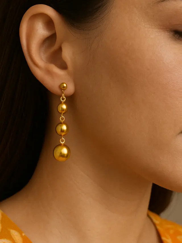 Model Anting Emas untuk Baju Batik yang Kekinian (Foto: ChatGPT)