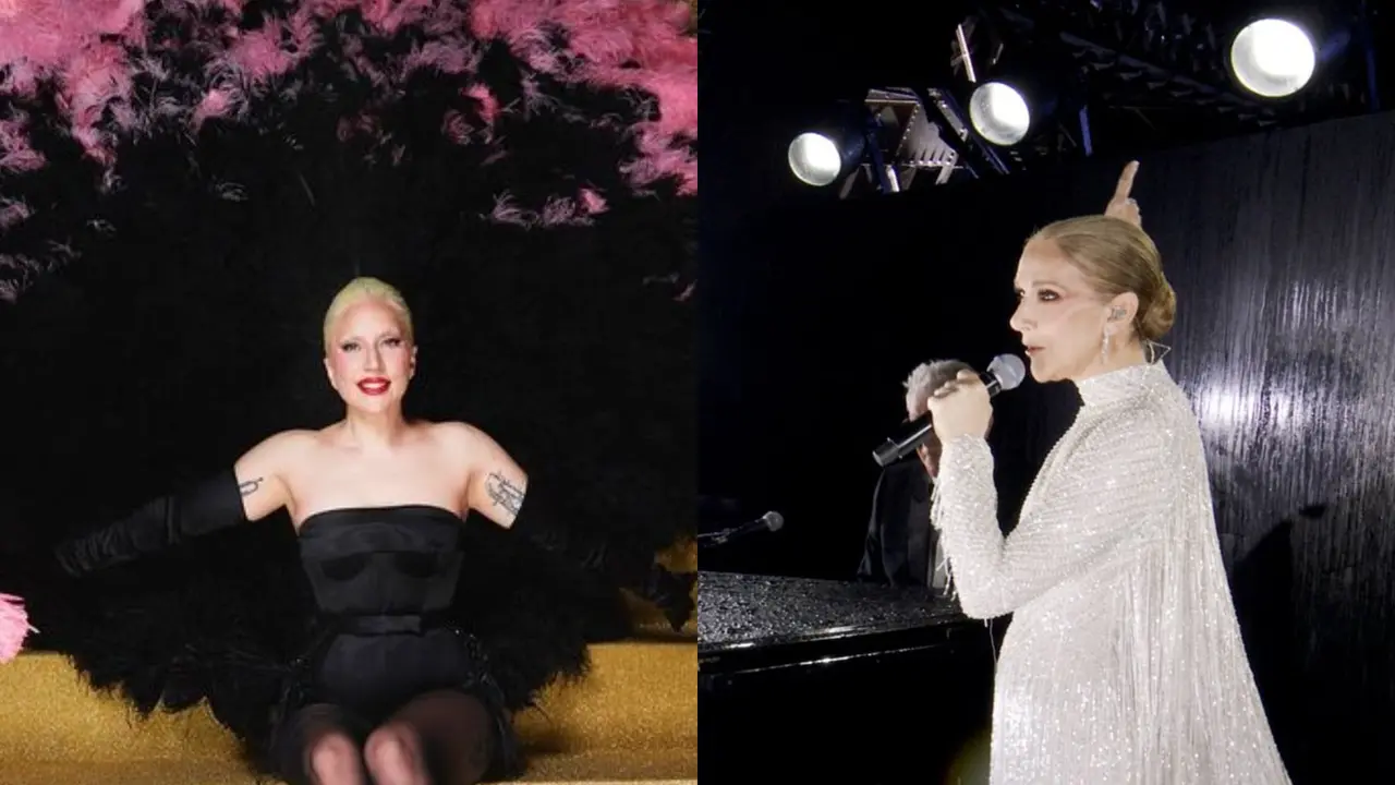 Tampilan Kontras Lady Gaga dan Celine Dion Kenakan Gaun Dior Buka Gelaran Olimpiade Paris 2024