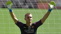 Penjaga gawang Barcelona asal Belanda, Jasper Cillessen. (AFP/Lluis Gene)