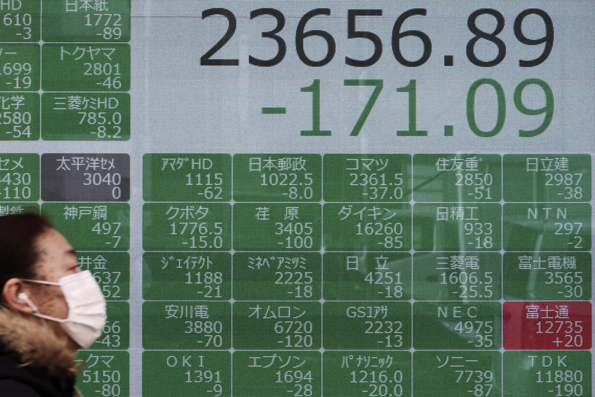 Pasar Saham di Asia Turun Imbas Wabah Virus Corona