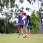 Pelatih Arema FC Joko Susilo (tengah). (Liputan6.com/Rana Adwa)