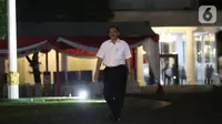 Mantan Menko Kemaritiman Luhut Binsar Panjaitan tiba di Kompleks Istana Kepresidenan di Jakarta, Selasa (22/10/2019). Luhut hadir memenuhi panggilan Presiden Jokowi untuk membahas satu pos menteri Kabinet Kerja periode kedua. (Liputan6.com/Angga Yuniar)