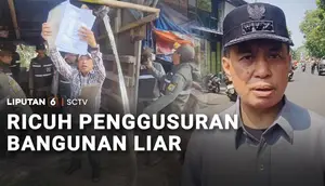 Ricuh Penggusuran Bangunan Liar