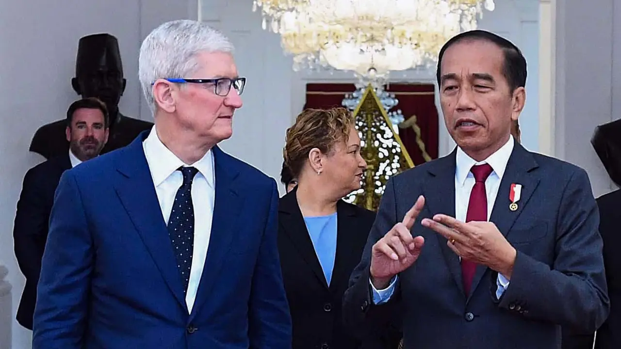 CEO Apple Tim Cook Temui Presiden Jokowi di Istana Kepresidenan