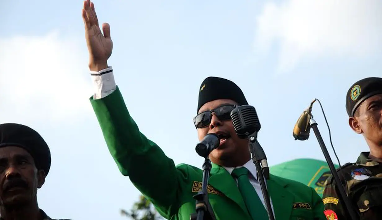 Golput adalah tindakan yang tidak bertanggung jawab tegas Romahurmuziy (Sekjen PPP) saat berkampanye di Tugu Proklamasi 