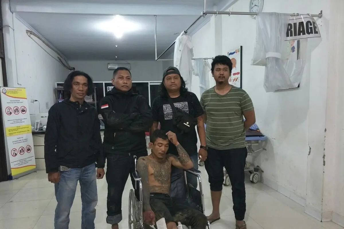 Belum genap sepekan bebas, garong bertato di Makassar kembali tertangkap (Liputan6.com/ Eka Hakim)
