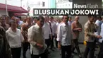 Presiden Jokowi blusukan bersama Presiden Filipina Rodrigo Duterte di Blok A Tanah Abang, Jakarta Pusat. Kedatangan keduanya disambut riuh warga ribuan warga.