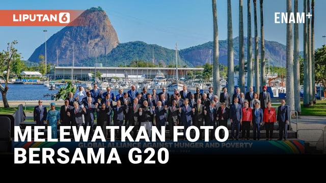 Presiden AS Joe Biden, PM Kanada Justin Trudeau, dan PM Italia Giorgia Meloni Telat Foto Bersama di G20
