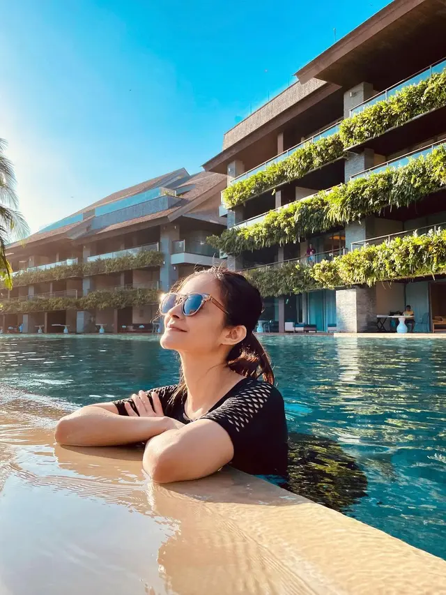 6 Momen Liburan Cut Tari di Bali, Nikmati Waktu Bareng Suami dan Anak