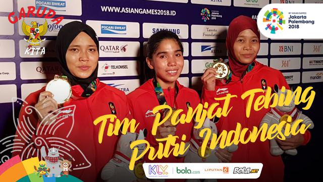 Garuda Kita Asian Games Tim Panjat Tebing Putri Indonesia