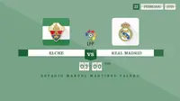 Elche vs Real Madrid (Liputan6.com/Sangaji)