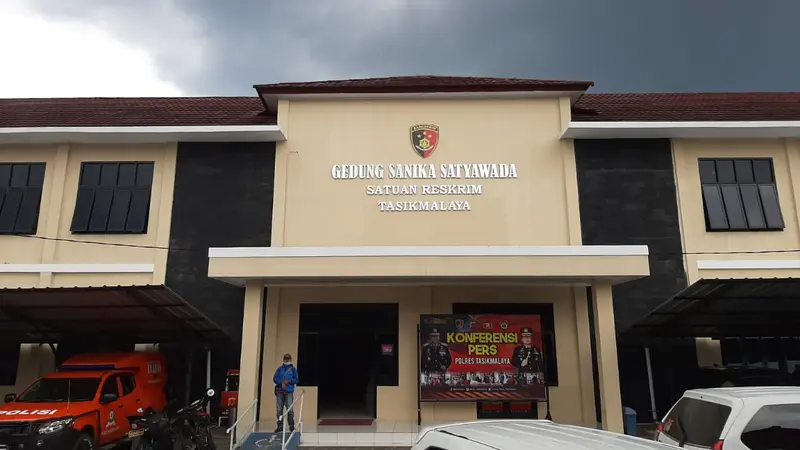 Aula Kantor Polres Tasikmalaya, Jawa Barat yang berada di jalan utama Singaparna-Garut.