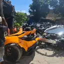 Olah TKP Ungkap Detik-detik McLaren Terbelah Dua